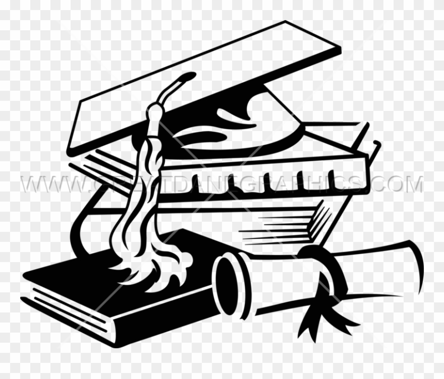 Cap Books Production Ready Artwork For T - Graduation Ceremony Clipart