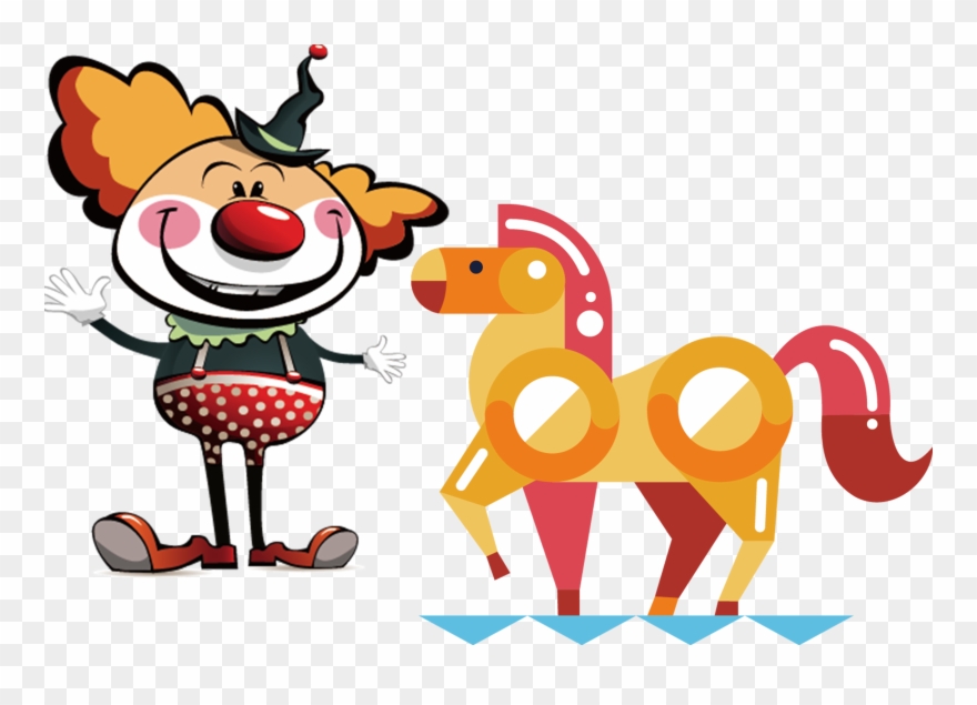 Banner Library Stock Clip Art Gallery Greetings Card - Clown - Png Download