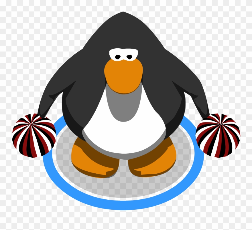 Striped Pompoms Ig - Club Penguin Sprite Clipart
