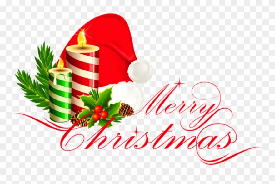 Free Png Merry Christmas Deco With Santa Hat Png Images - Merry Christmas Images Png Clipart
