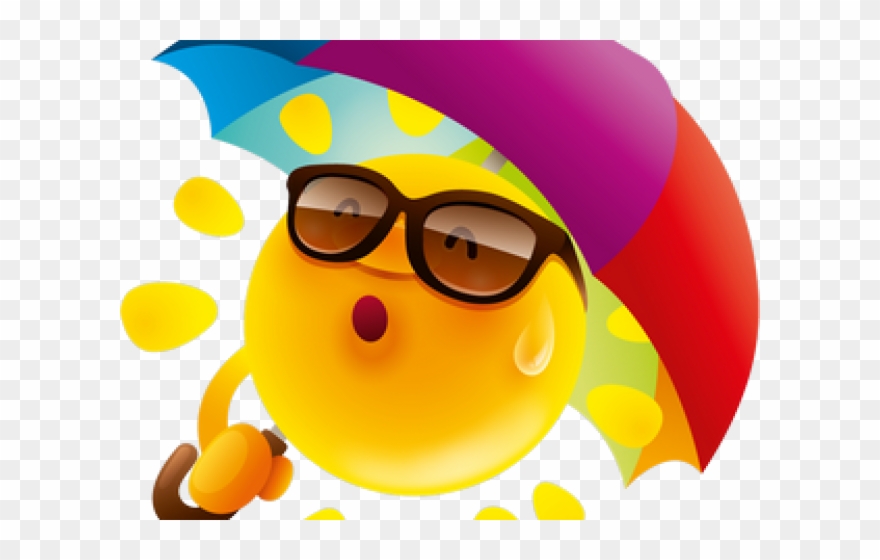 Sun Clipart High Resolution - Umbrella Sun Clipart - Png Download