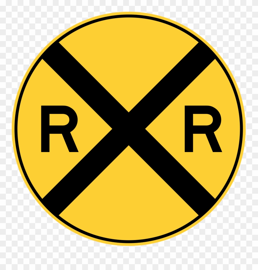 Free Library Huge Freebie Download For - Railroad Crossing Sign Clipart - Png Download