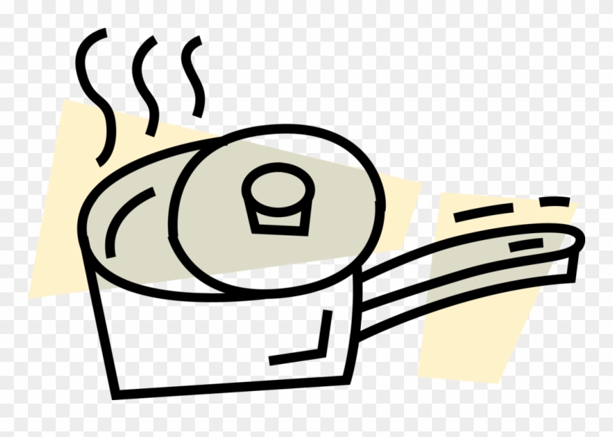 Vector Illustration Of Kitchen Kitchenware Saucepan - Clip Art - Png Download