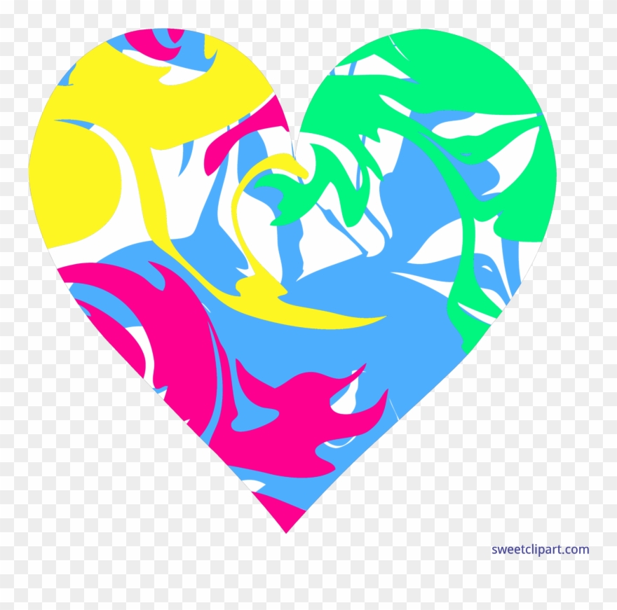 Heart Clip Art Sweet - Colorful Heart Transparent Png