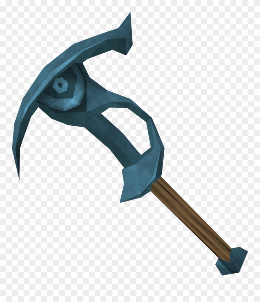 Rune Pickaxe - Runescape Pickaxe Clipart