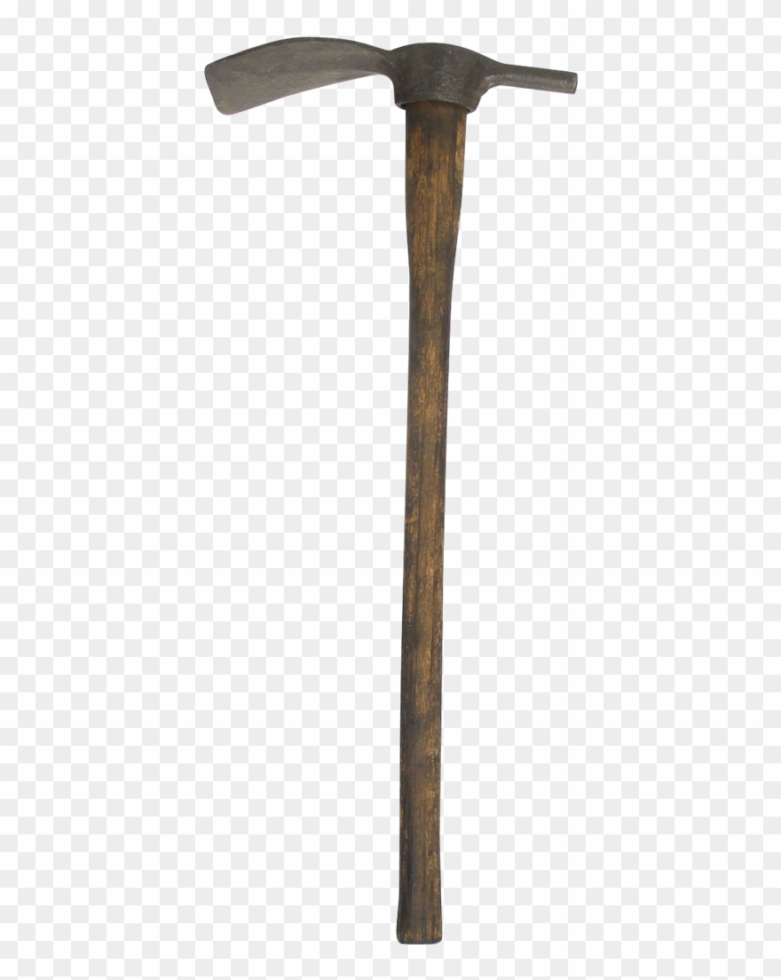 Pickaxe Transparent Old Clip Art Transparent Library - Axe Hoe - Png Download