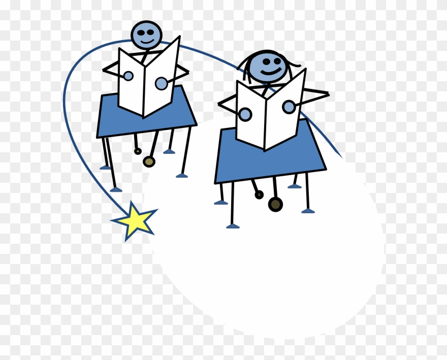 Two Students Sitting At A Desk - Desk Clipart