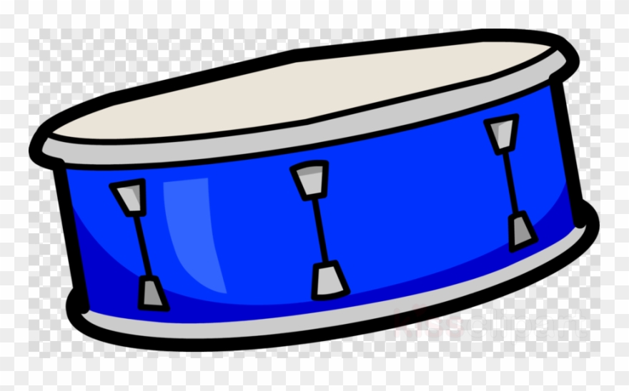 Blue Drum Clipart Snare Drums Clip Art - Club Penguin - Png Download
