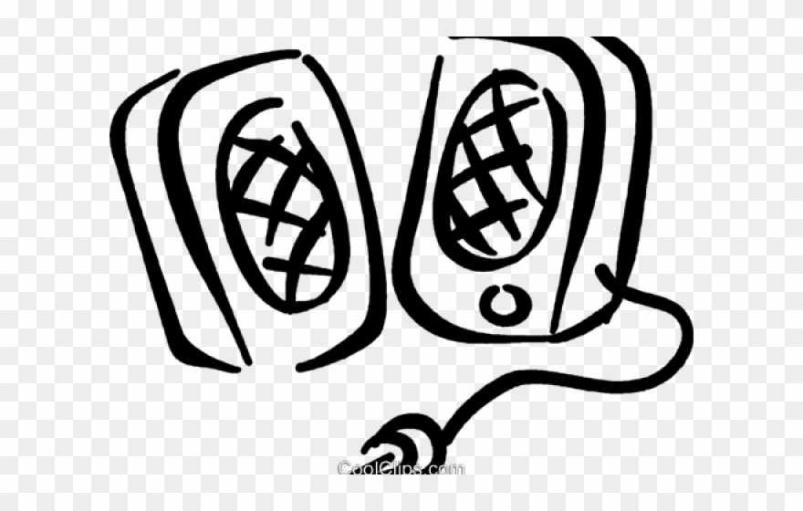 Speakers Clipart Clip Art - Speaker Black And White Clipart - Png Download