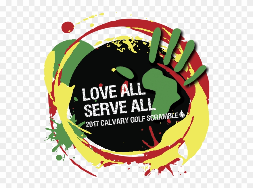 Love All Serve All Golf Scramble Clipart