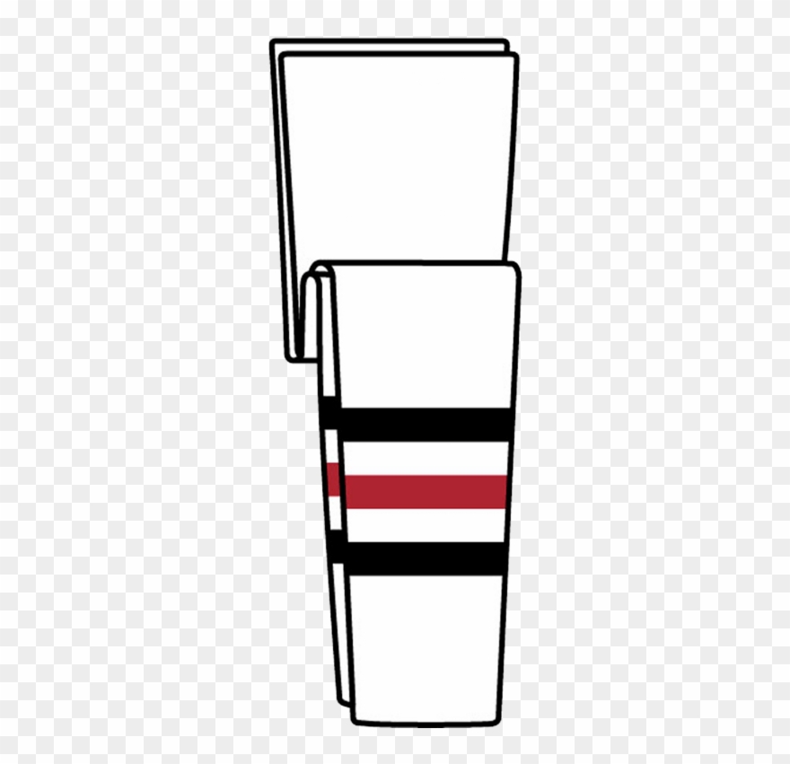 Knit Retro Nhl Pattern Socks - Ice Hockey Clipart