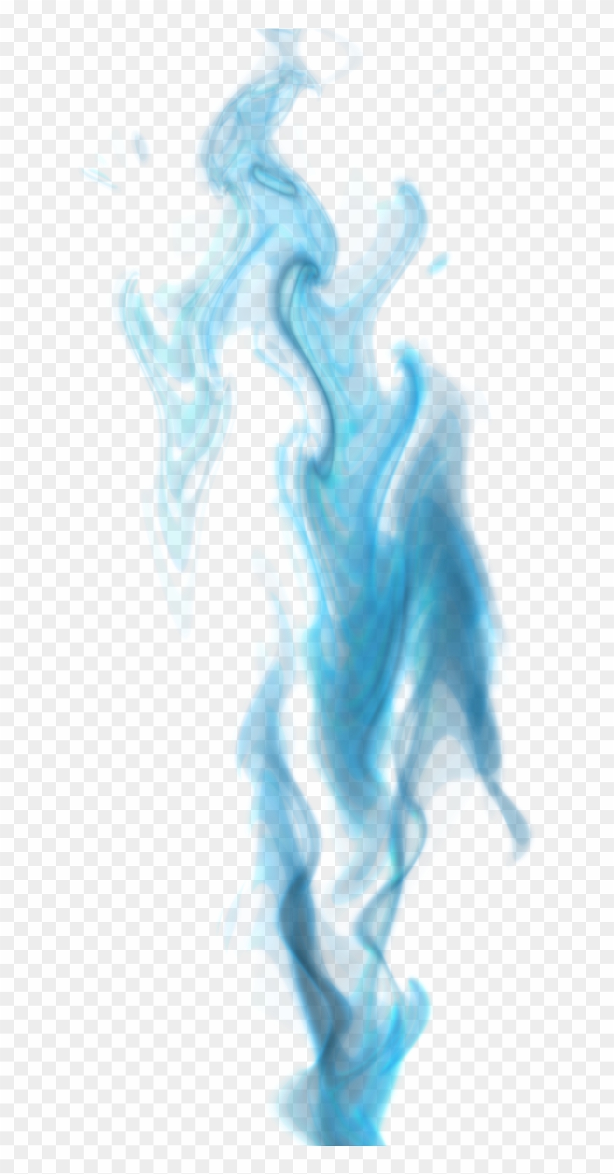 Smoke Fire Png Jpg Library Library - Blue Fire Png Transparent Clipart