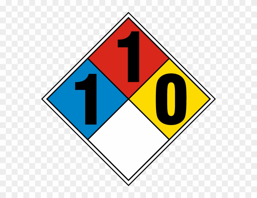 Nfpa 704 1 3 0 - Nfpa Diamond 2 1 0 Clipart