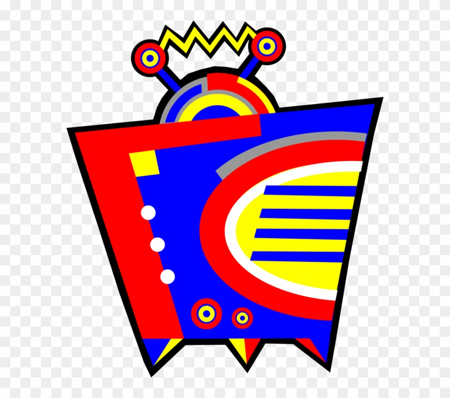 Vector Illustration Of Television Or Tv Set Telecommunication Clipart