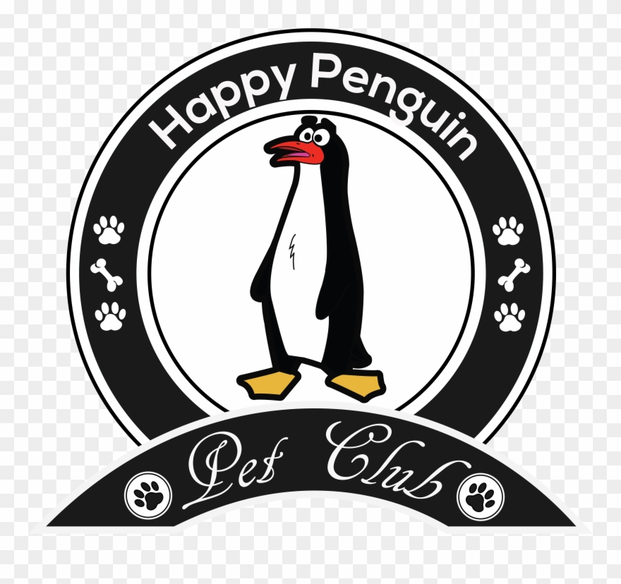 Happy Penguin - Pet Sitting Clipart