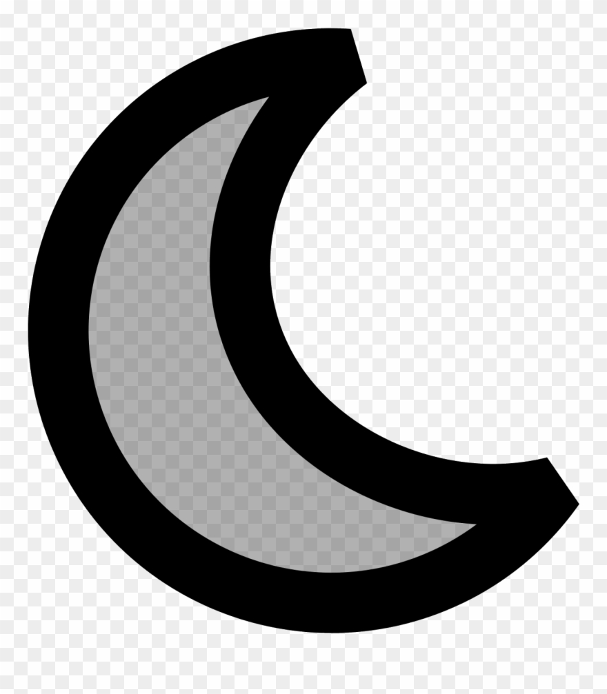 Do Not Disturb Ios Icon - Crescent Clipart