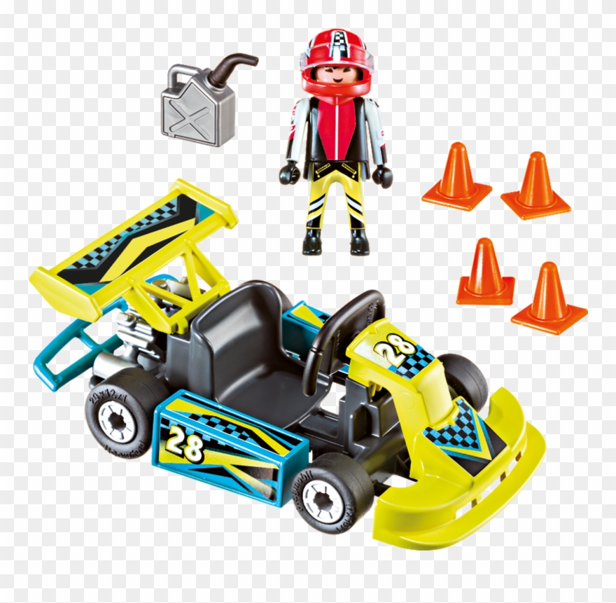 Go-kart Racer Carry Case Clipart