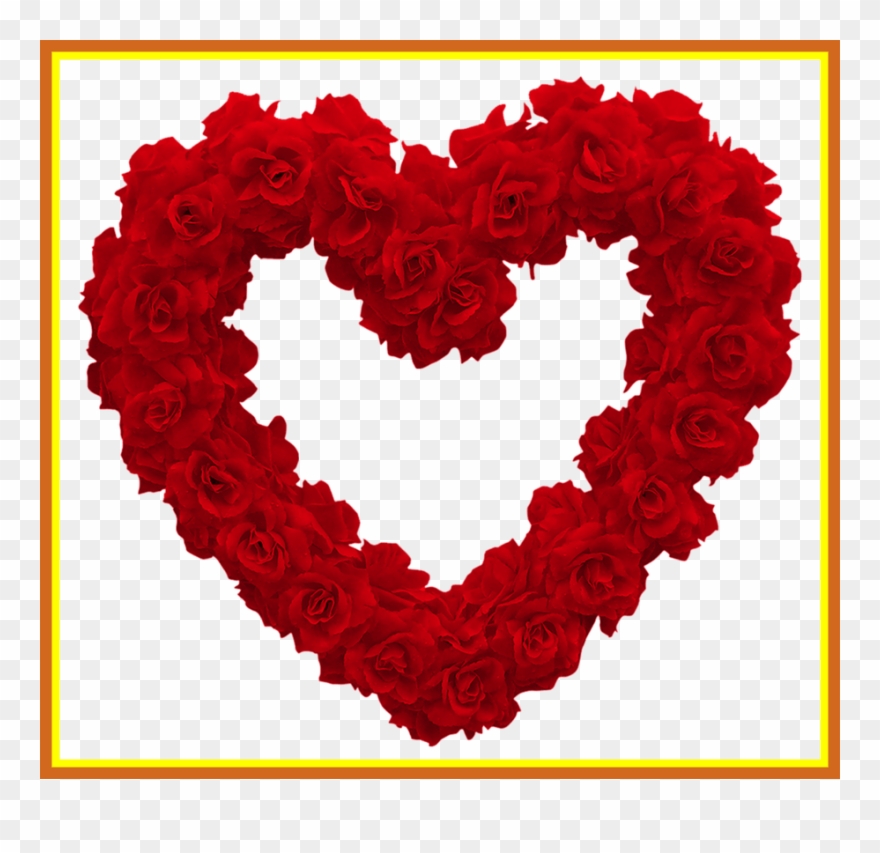Banner Free Stock Shocking Transparent Rose Png Picture - Flower Heart Transparent Background Clipart
