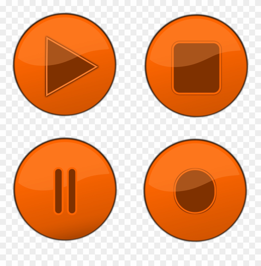 Play And Pause Button Png Clipart