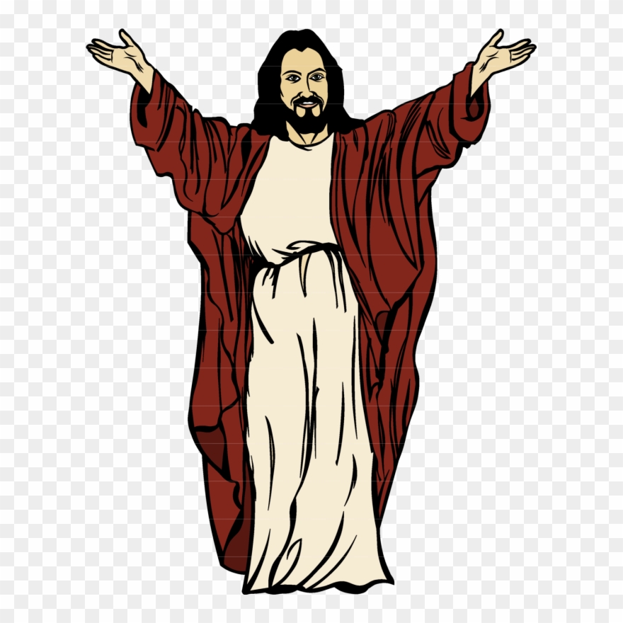Pin Come To Jesus Clipart - Cartoon Jesus Png Transparent Png