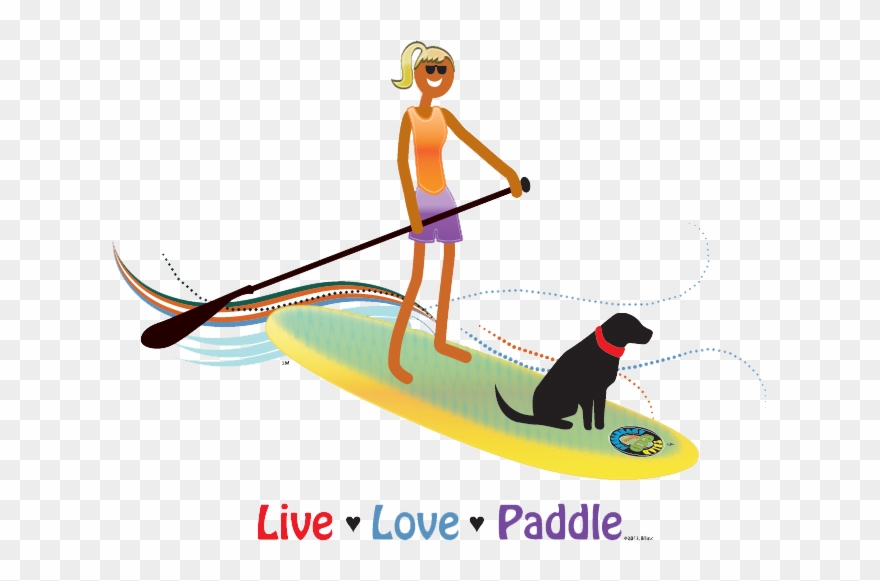 Live Love Paddle Clipart