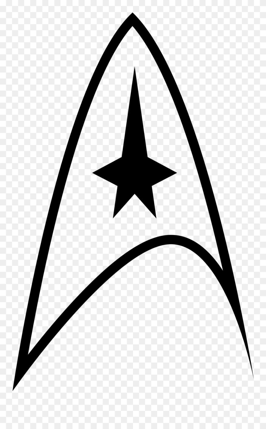 This Final Drawing Was The Ninth That I Created - Printable Star Trek Insignia Clipart