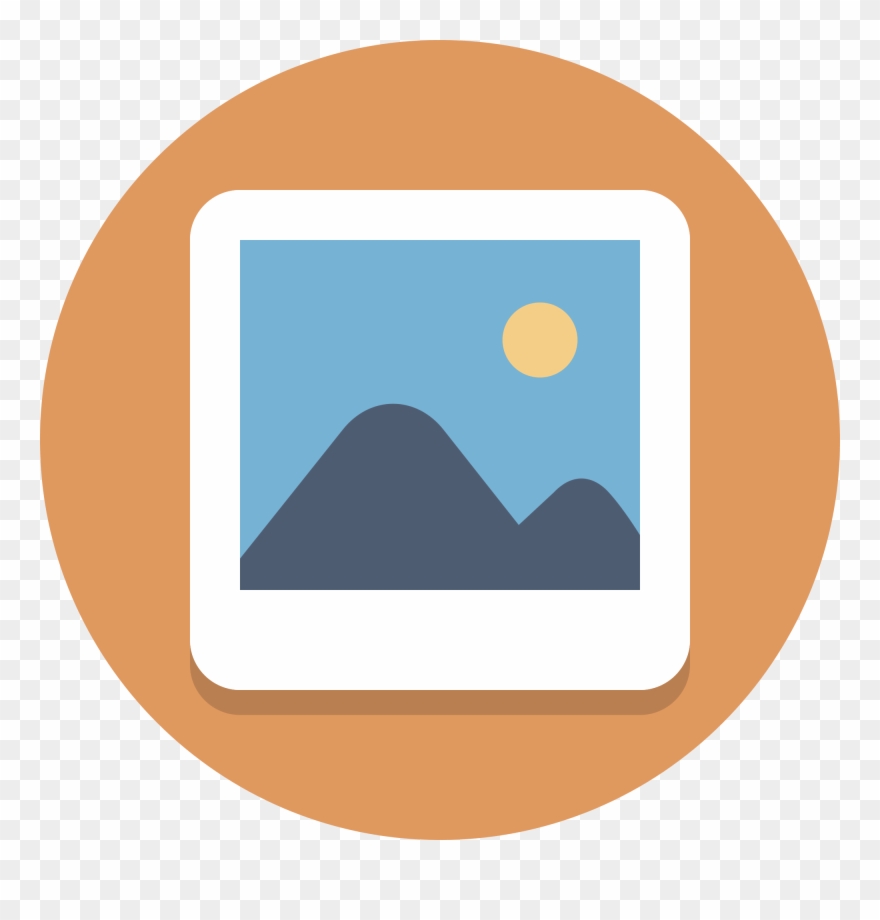 A - Gallery Icon Png Circle Clipart