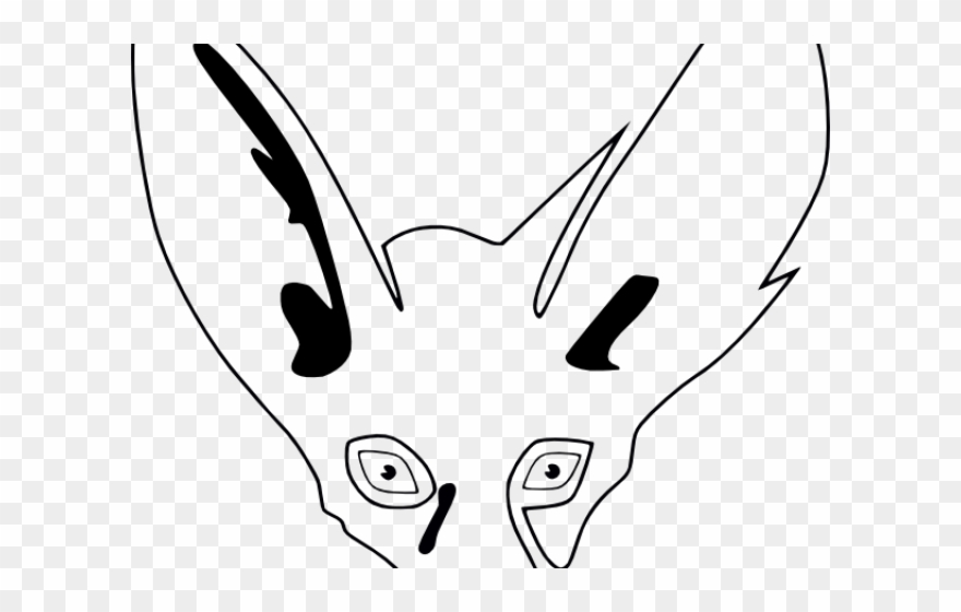 Fennec Fox Clipart Black And White - Clip Art - Png Download