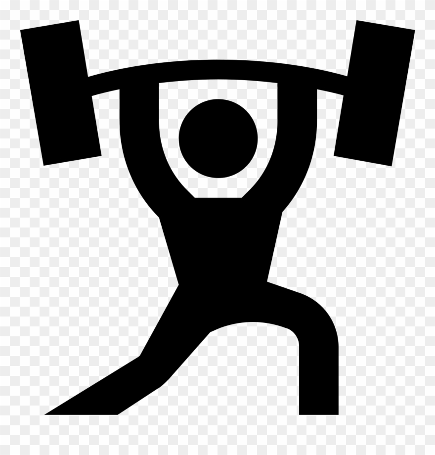 Pictures Of Weightlifting Icon - Weight Lifting Symbol Clipart