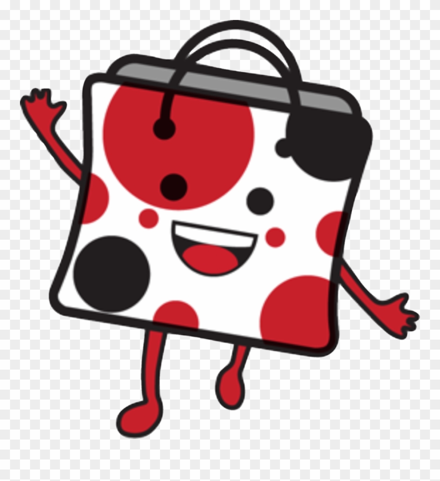 Get Social - Spotty Bag Clipart