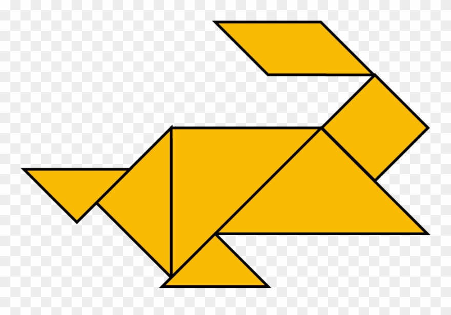Tangram Rabbit - Rabbit Clipart