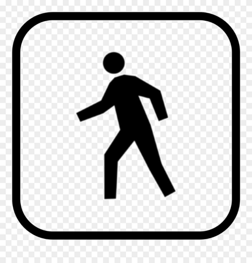 Sport Pedometer - Cross The Street Sign Clipart