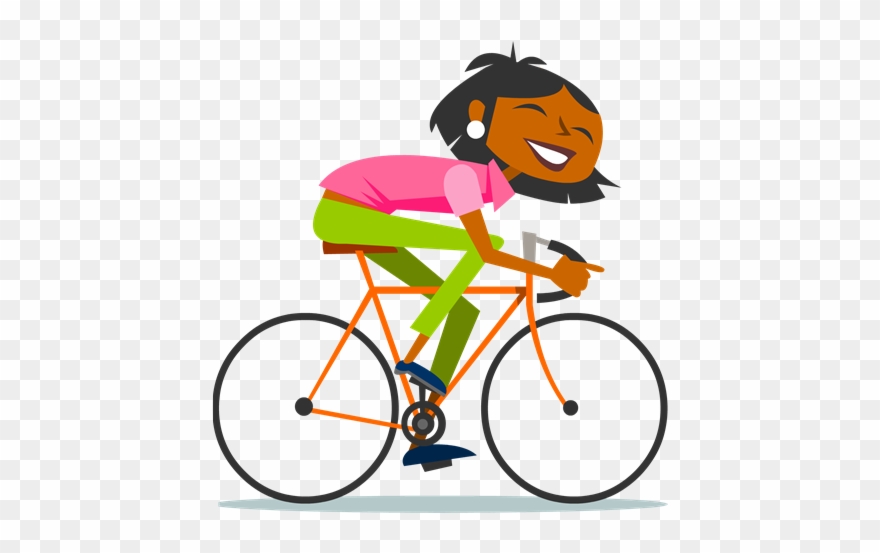 Make Positive Connections - Road Bicycle Clipart
