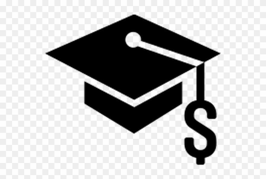 Dollar Sign With Graduation Cap Clipart