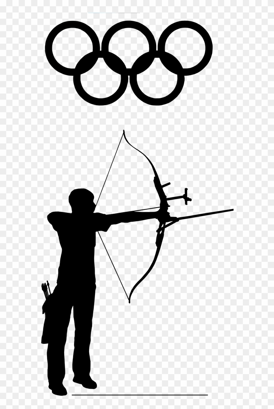Archer Archery Olympic Sport Png Image - Archery Clipart Black And White Transparent Png