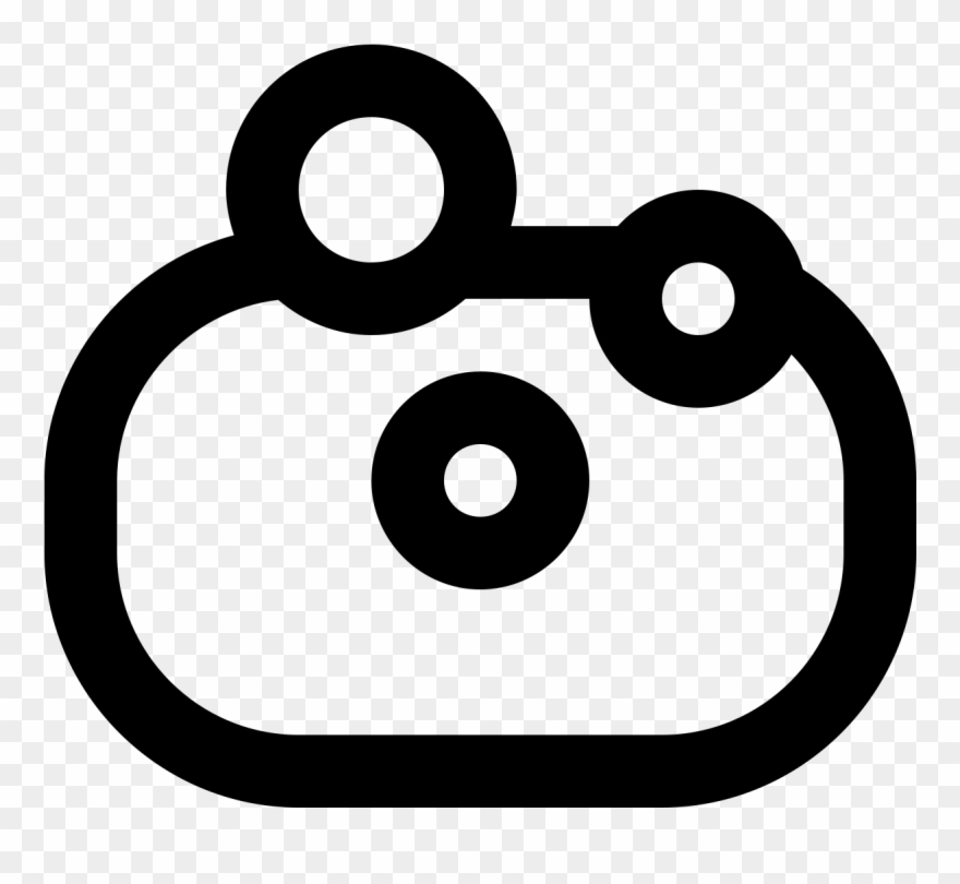 The Icon Is Shaped Like An Oval With Another Oval Inside - Circle Clipart