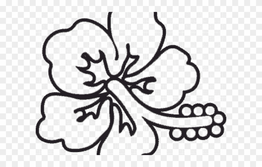 Flower Outline Cliparts - Outline Of A Flower - Png Download