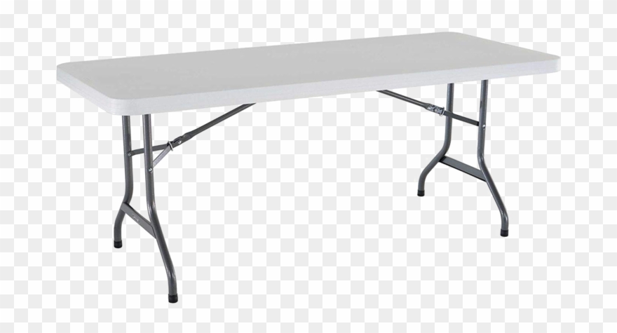 Folding Table Png Image - White Folding Table Clipart