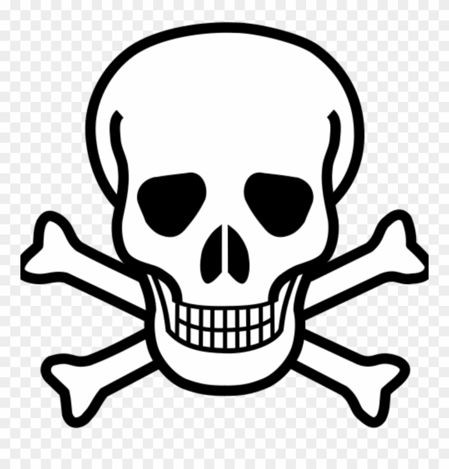 Like Poison - Skull And Crossbones Clipart - Png Download