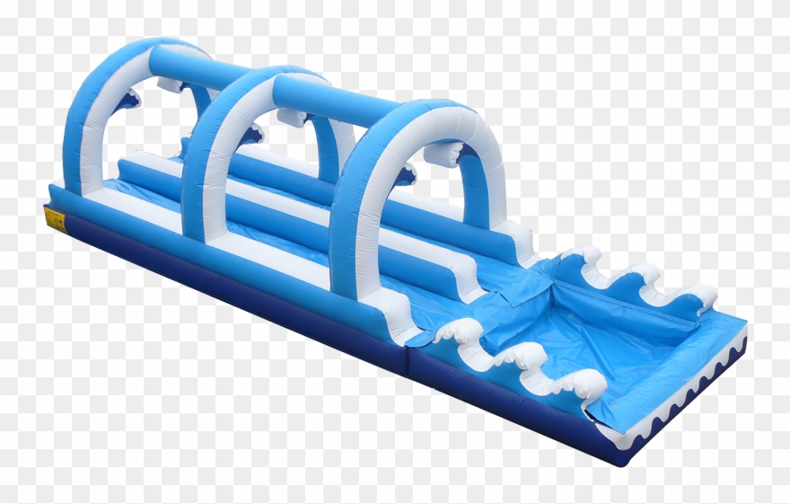 Cool Waves Slipndip Large Cool Waves Slipndip Large - Inflatable Castle Clipart