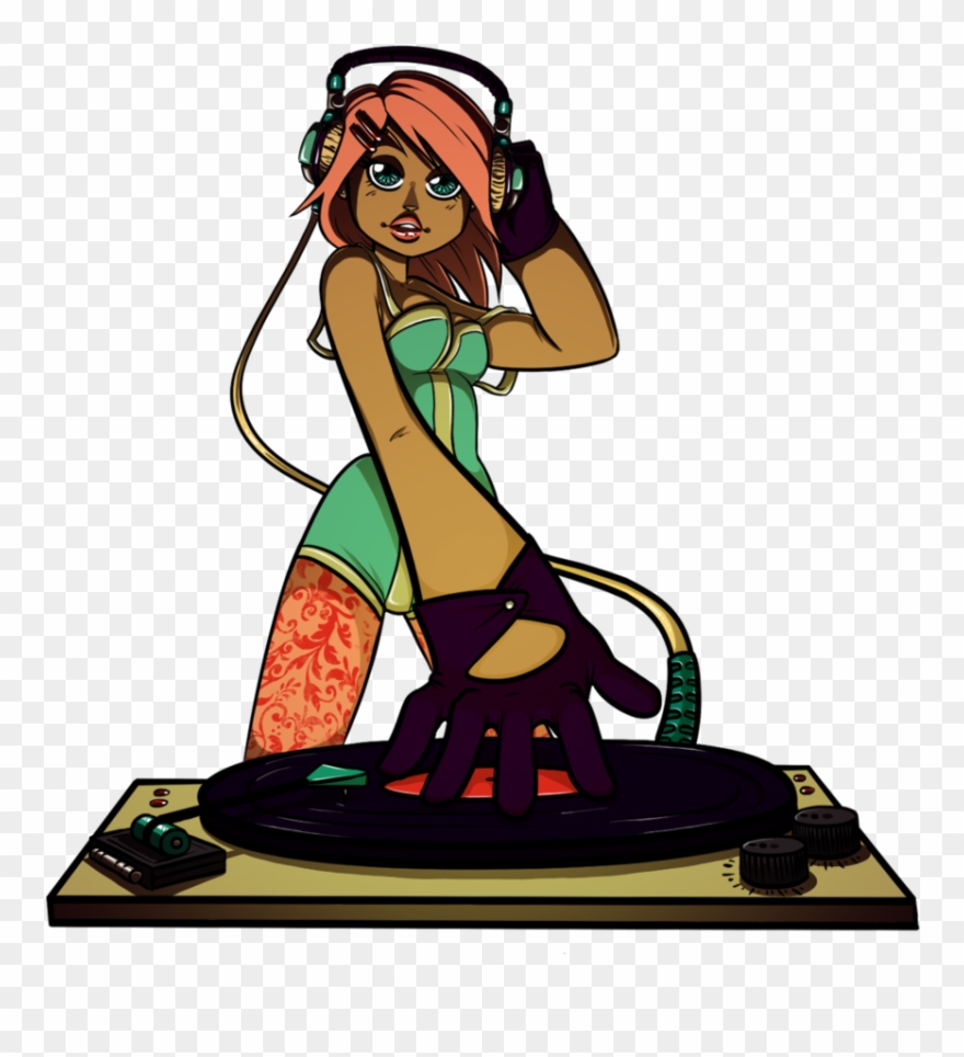 Graphic Free Download Lady Graphics Illustrations Download - Girl Dj Clipart Png Transparent Png