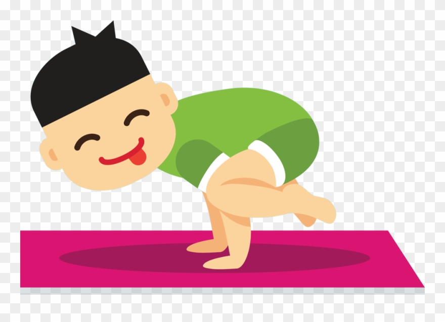 Lotus Child Is Working Towards Bringing Yoga And Meditation - Cartoon Clipart