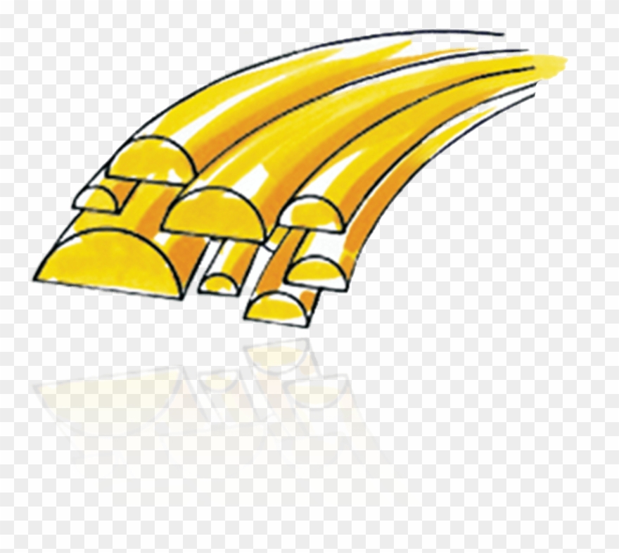 14k Yellow Domed Soft Wire Clipart