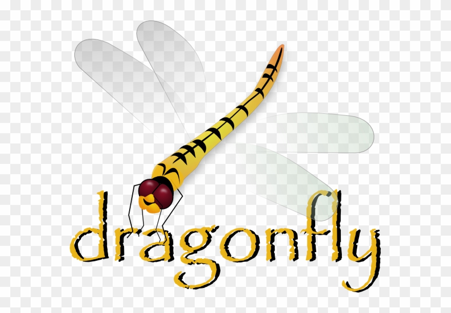 Inkscape Dragonfly Silhouette Cameo, Clip Art, Illustrations - Png Download