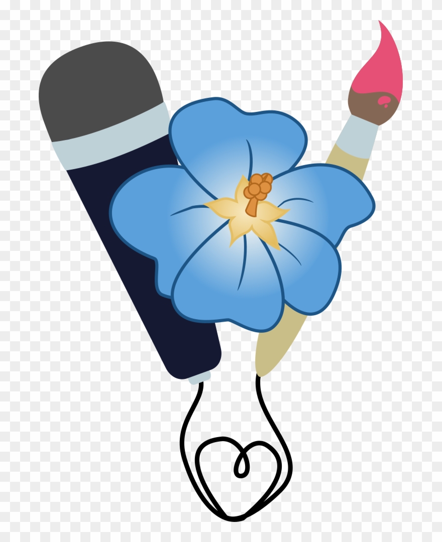 Binkyt11, Commission, Cutie Mark, Cutie Mark Only, - Mlp Paintbrush And Microphone Cutie Mark Clipart