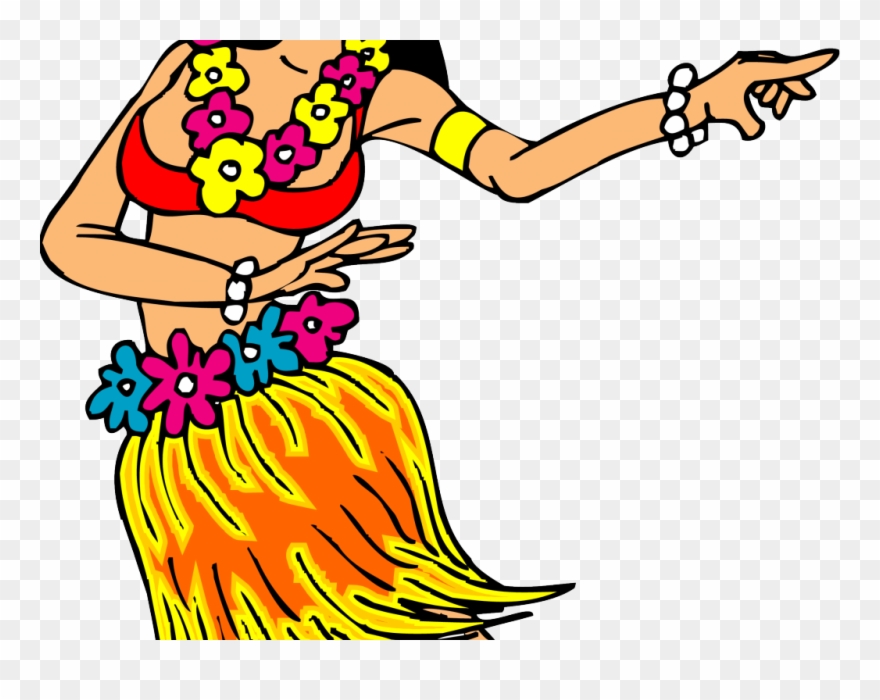 Hawaii Clipart Minnie - Hula Girl Clip Art - Png Download