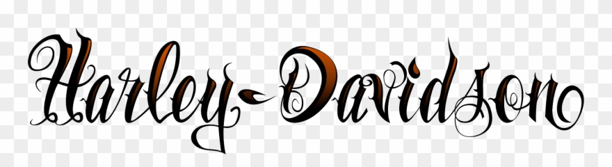 Harley Davidson Decals, Harley Davidson 48, Stencil - Calligraphy Clipart