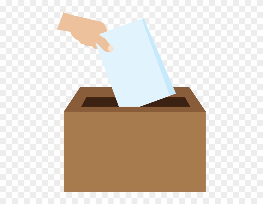 Die Grafik Zeigt Eine Hand, Die Einen Gefalteten Stimmzettel - German Federal Election Clipart