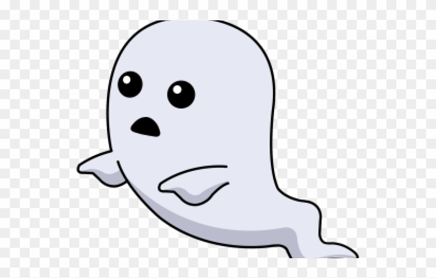Ghost Clipart Eyes - Halloween Ghost Cute Png Transparent Png