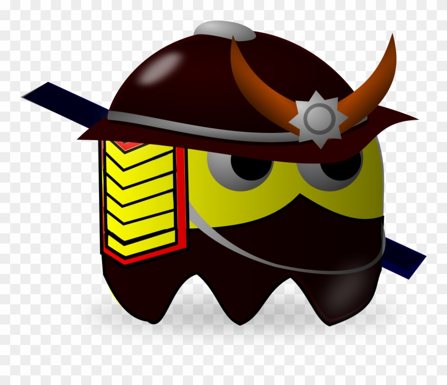Samurai Japanese Pacman Pac-man Png Image - Samurai Clipart